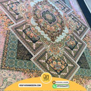 کاور فرش و روفرشی کشدار طرح جذاب کد ۰۴۵۰