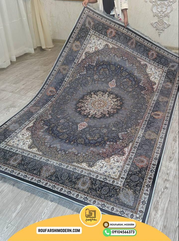 فرشینه با رویه مخمل و زیره نمد 1000 گرم ترمزدار کد RH 1820