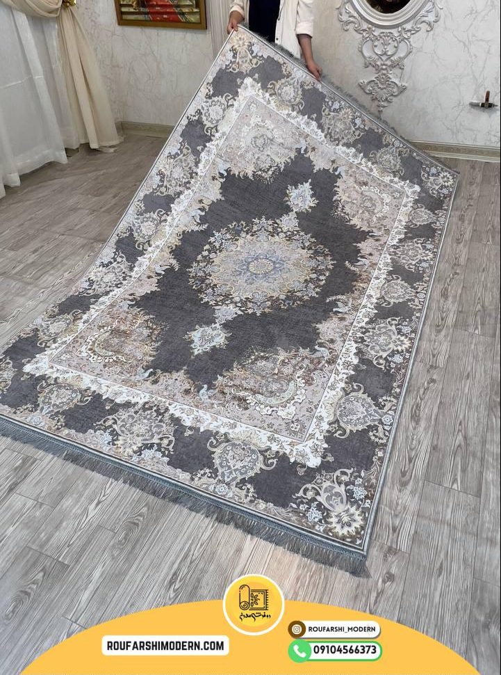 فرشینه با رویه مخمل و زیره نمد 1000 گرم ترمزدار کد RH 1930
