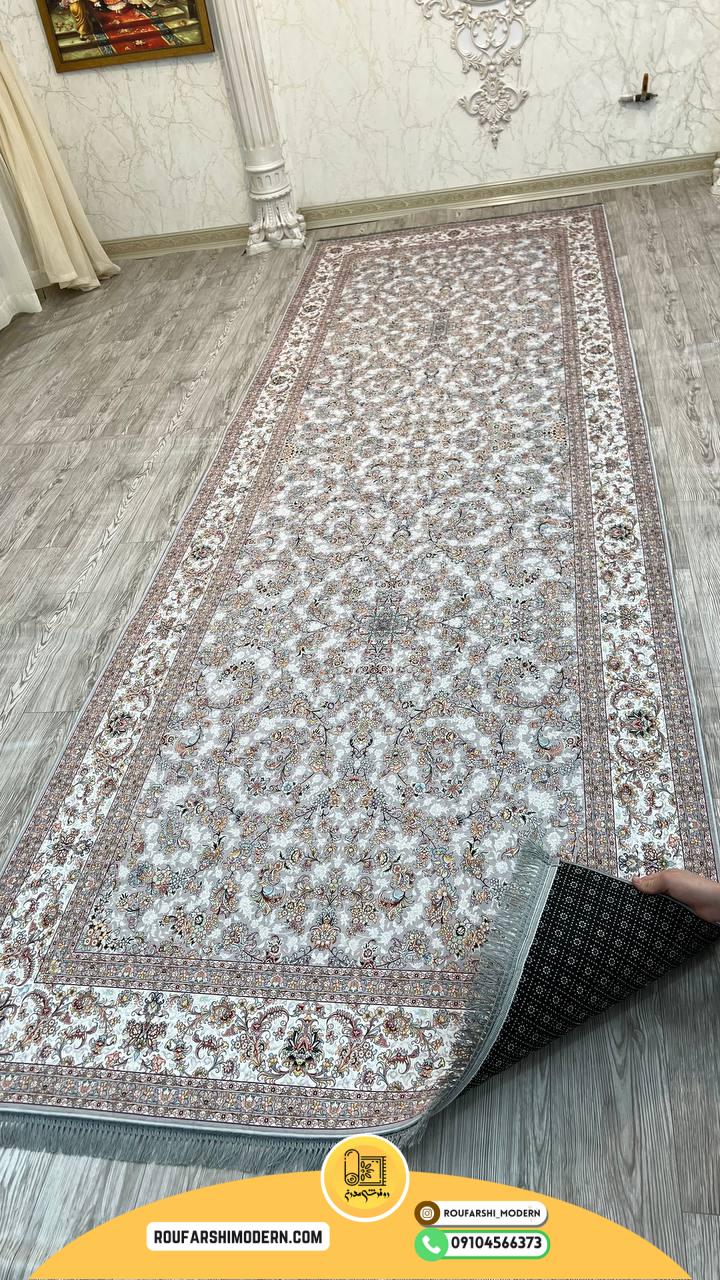 فرشینه نمدی رویه مخمل با نمد 1000 گرم |طرح افشان RH 1363