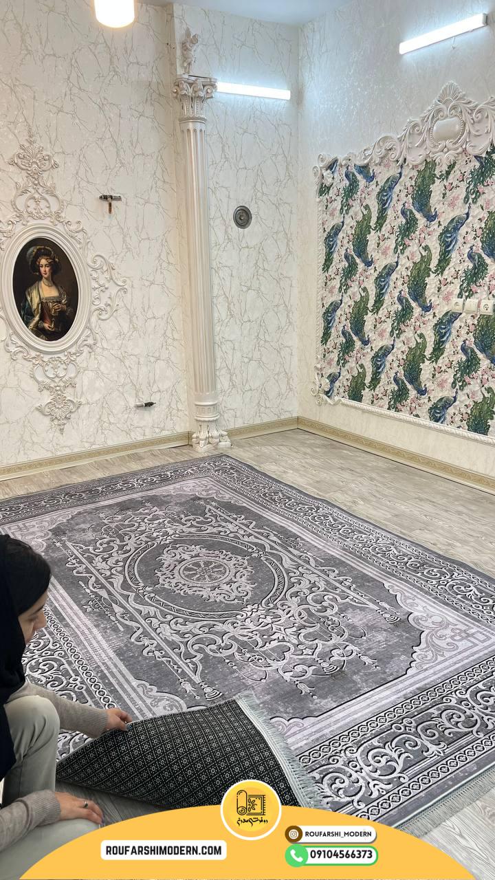 فرشینه نمدی رویه مخمل با نمد 1000 گرم | لوکس و با دوام RH 1827