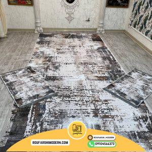 فرشینه نمدی رویه مخمل با نمد 1000 گرم | لوکس و با دوام مدرن RH 1538
